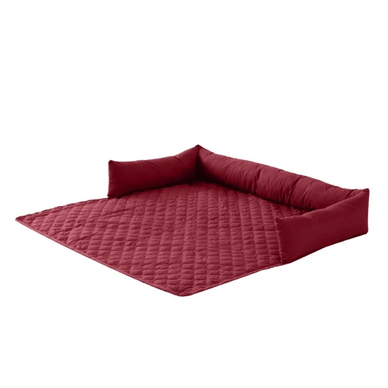 Foldable Dog Bed Mat Soft Cushion Pet Sleep Bed for Outdoor Use Large Size