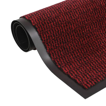 Doormat Tufted Polypropylene Rubber Backed 60x90 cm Red Indoor Outdoor NonSlip