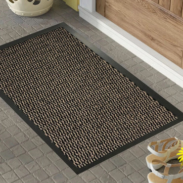 Rubber Barrier Door Mat PVC Edge Entrance Hard-Wearing Heavy-Duty Dust Large Rug