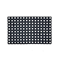 Heavy Duty Rubber Door Mat Non Slip Black Hollow Doormat Outdoor Anti Fatigue