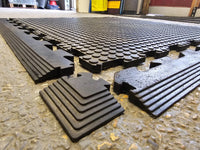 1m x 1m x 22mm Cointop Interlocking Mat with Edge Types