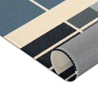 Geometric Area Rug, Modern Home Decor, Living Room Accent, Stylish Floor Mat,