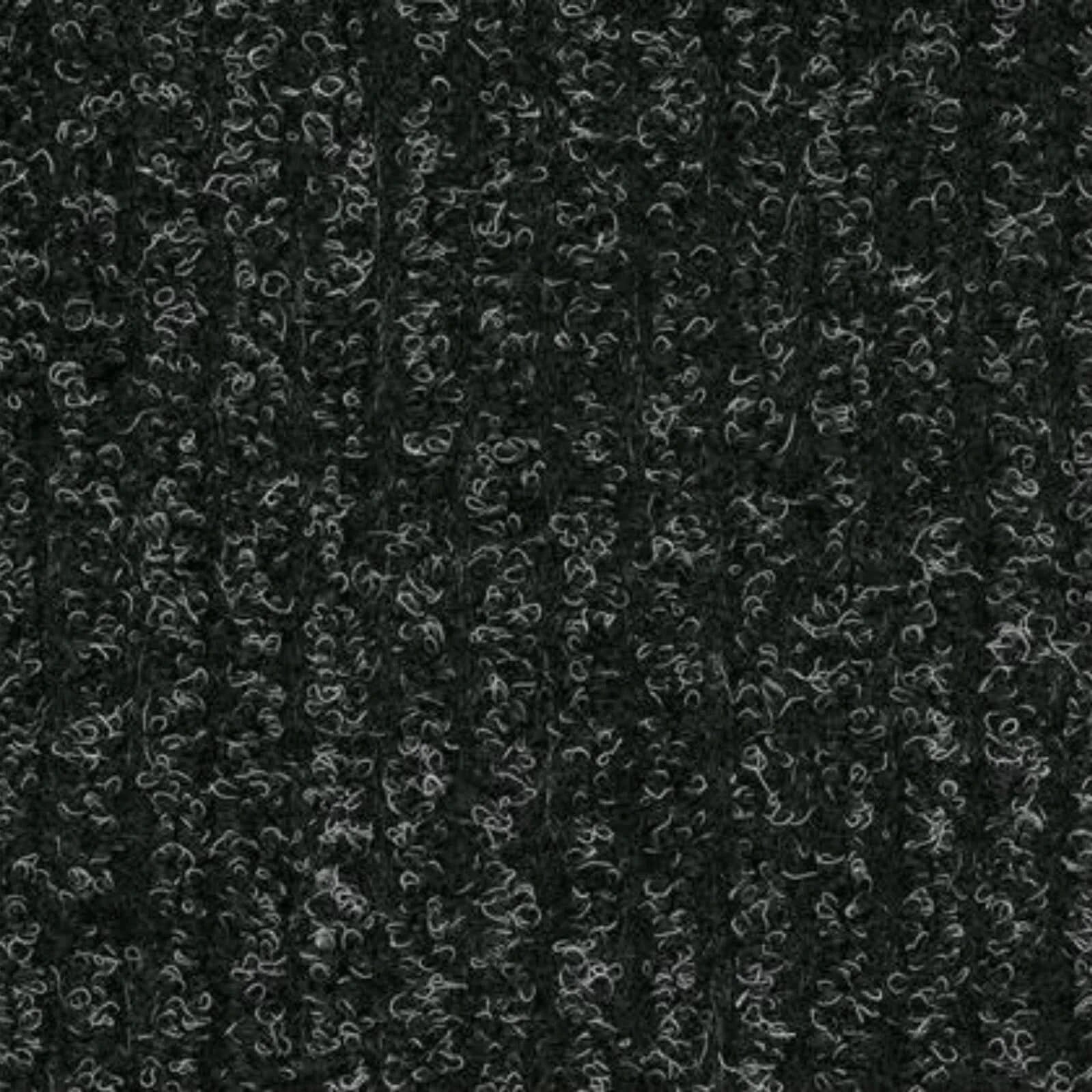 Anthracite Ribbed Entrance Matting Door Mat for Reception & Doorways Brown Black
