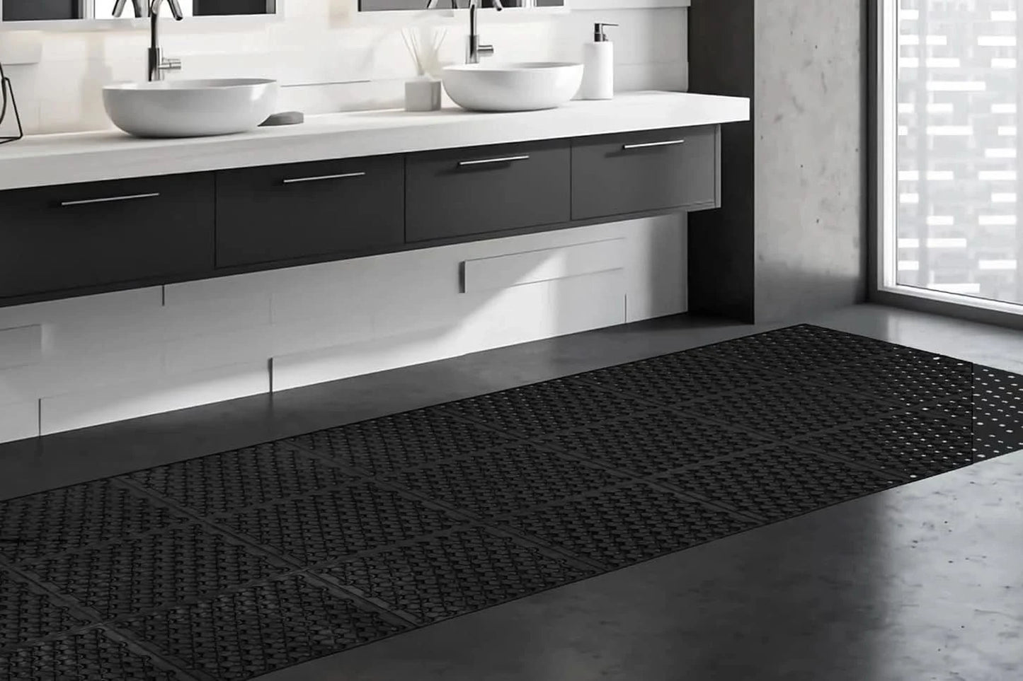 Outdoor Entrance Rubber Mats 90cm x 210cm Heavy duty Commercial Rubber Floor Mat