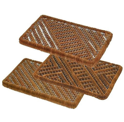 Heavy Duty Boston Door Mat Doormat Scraper Indoor Outdoor Wire Brush Coir Mat
