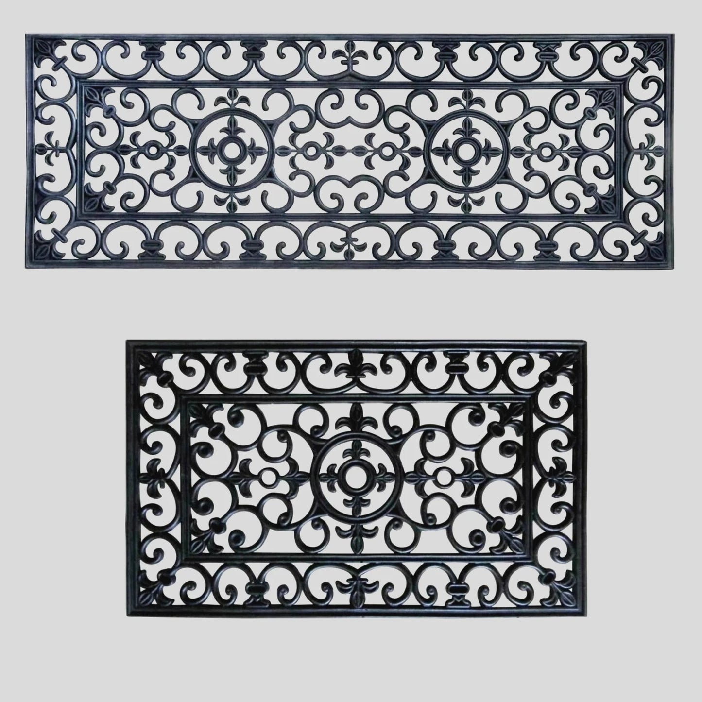 Rubber Door Mat Outdoor Indoor Heavy Duty Dirt Catcher Entrance Mat Non Slip