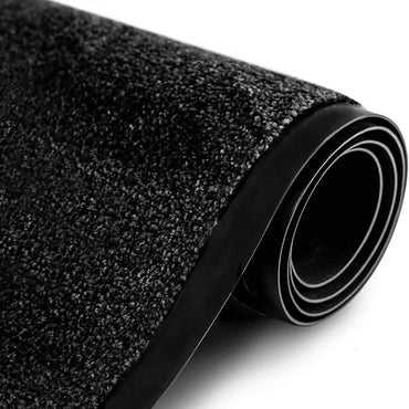 60x80cm Heavy Duty Rubber Door Mat Non Slip Entrance Barrier Black