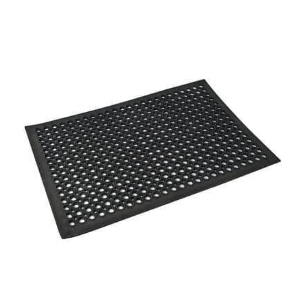Commercial Anti Fatigue Rubber Safety Floor Mat 600x900mm Black