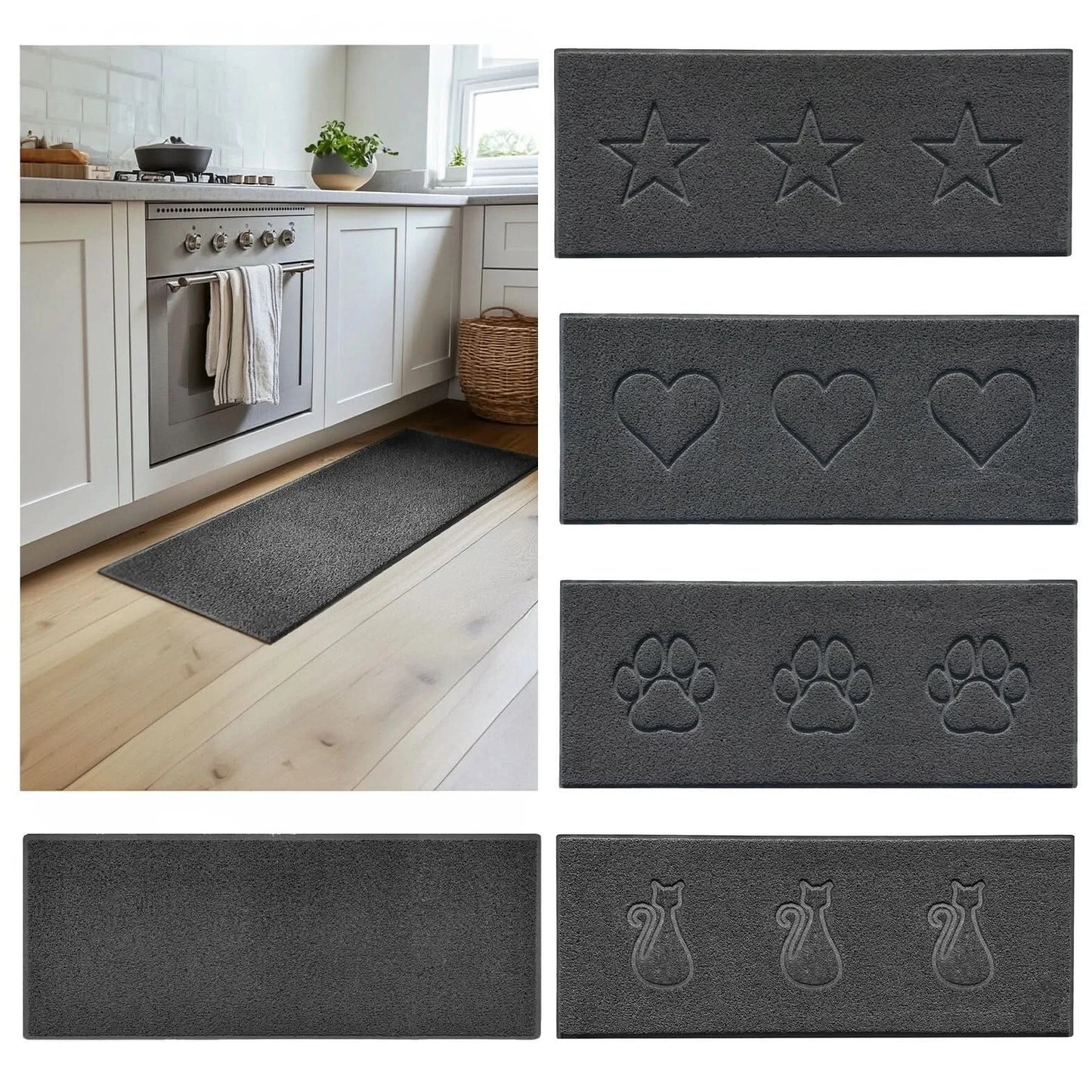 Non Slip Rubber Mats Heavy Duty Hallway Runner Indoor Outdoor Rugs Large Doormat