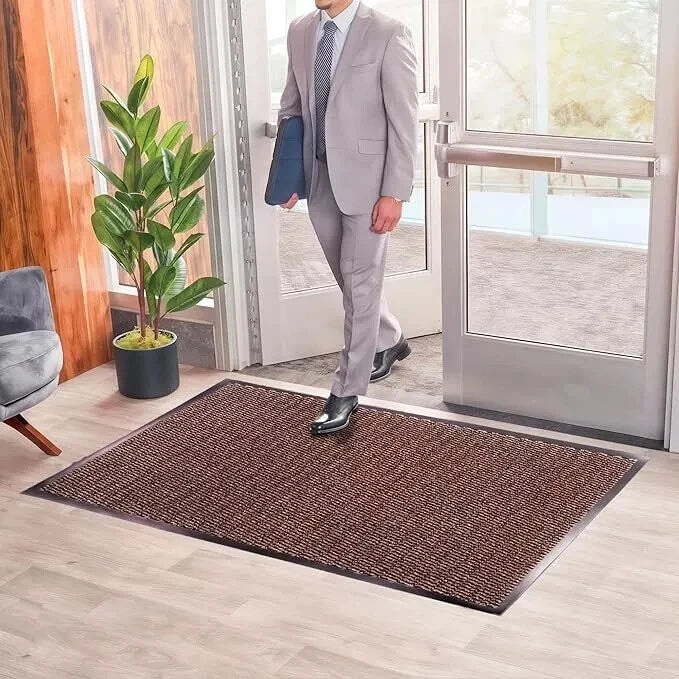 Heavy Duty Non Slip Rubber Backing Barrier Mat Runner Washable Entrance Mats
