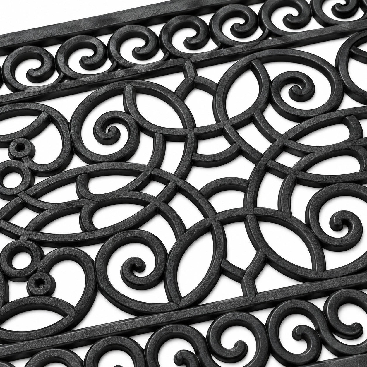Decorative Rubber Door Mat Outdoor Indoor Heavy Duty Entrance Floor Mat 45x75cm
