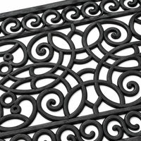 Decorative Rubber Door Mat Outdoor Indoor Heavy Duty Entrance Floor Mat 45x75cm