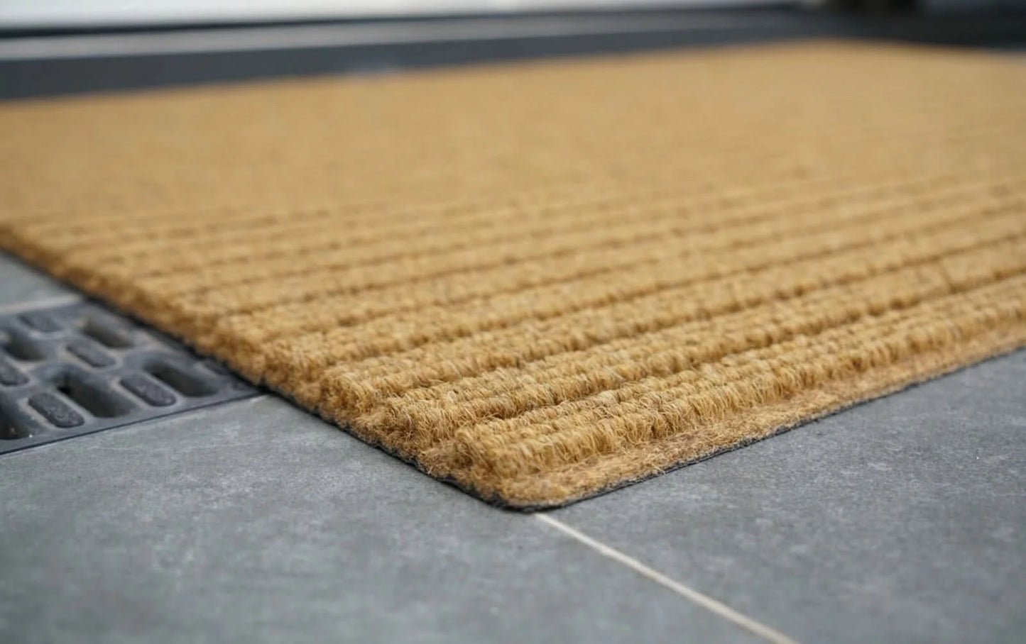Non Slip Coir Style Heavy Duty Rubber Back Door Entrance Indoor Outdoor Mats
