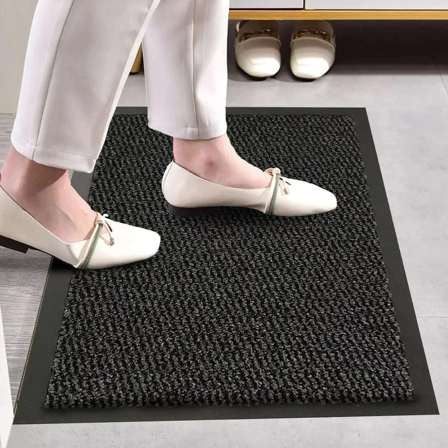 Dirt Trapper Door Mat Heavy Duty Non-Slip Washable Entrance Rug Indoor & Outdoor