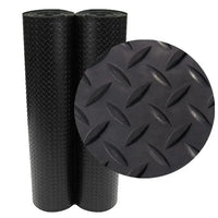 Heavy Duty Chequered Rubber Flooring Garage Matting Industrial Work Van Shed