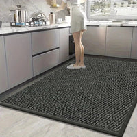 Large Heavy Duty Non Slip Rubber Back Door Mat Barrier Hallway Kitchen Floor Rug