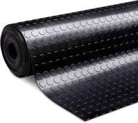 3MM Rubber Floor Matting Heavy Duty Black Anti Slip Garage Gym Coin 1.3m Wide