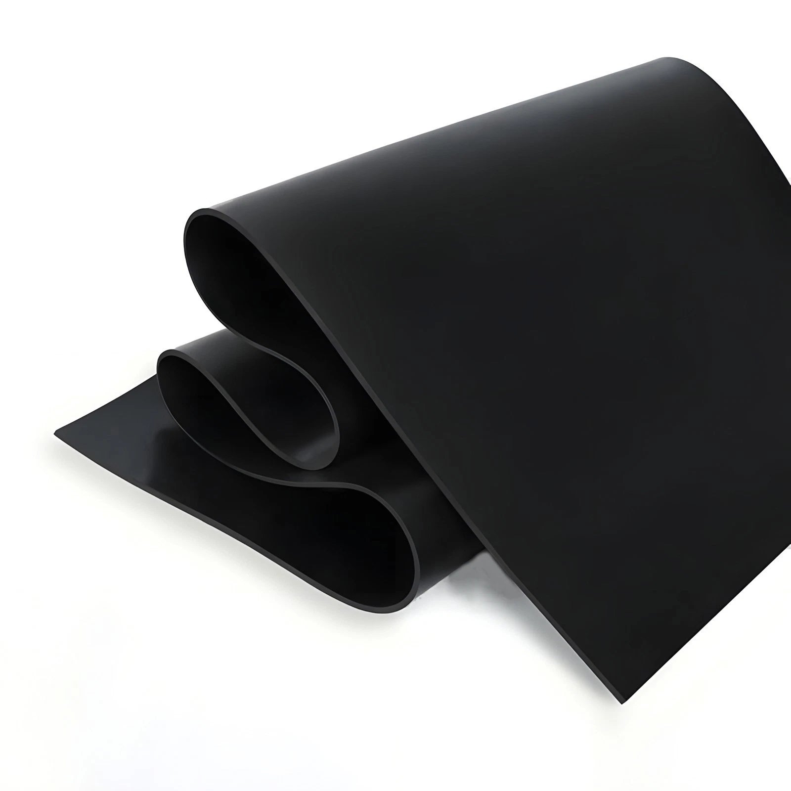 Solid Black Rubber Gasket Sheet - Various Sizes Thickness 1~30mm Length 50~400mm