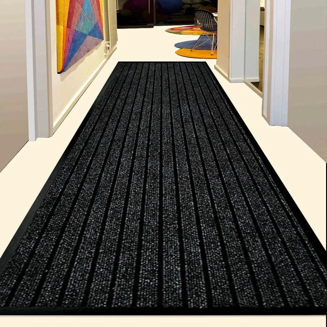 Large Heavy Duty Non Slip Rubber Back Door Barrier Mat Hallway Kitchen Floor Rug