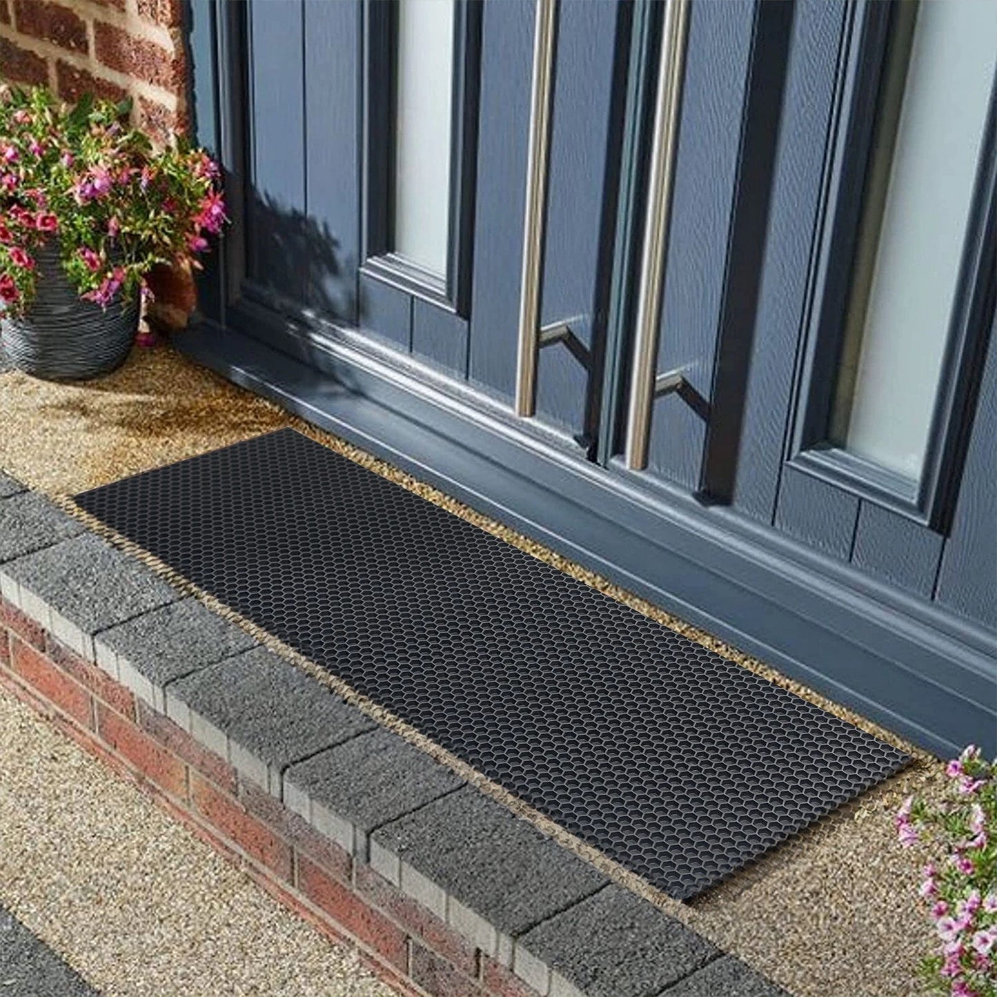 Narrow Rubber Mat Non Slip Heavy Duty Doormat for Indoor or sheltered Outdoor