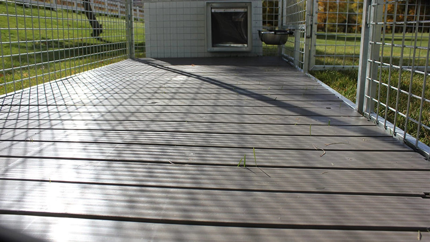 Cove Products Single Large 2 X 4 Raised Dog Kennel Run Flooring Panel Gray