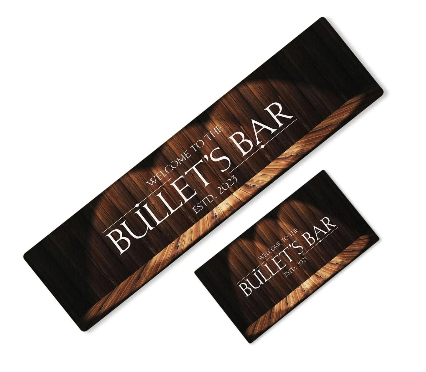 Personalised Bar Runner Any Text Beer Mat Ideal Home Pub Cafe Occasion 59
