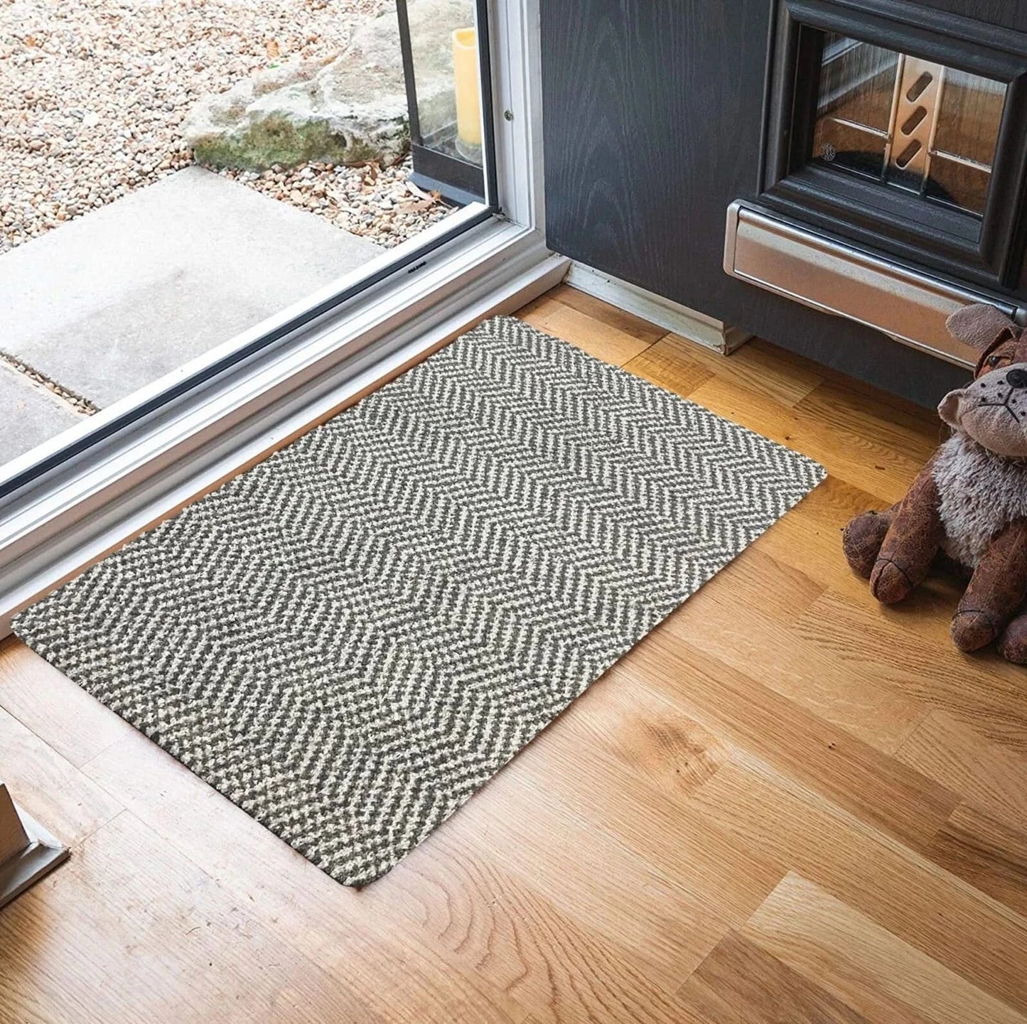 Non Slip Door mats Heavy Duty Barrier Anti Slip Door Entrance Mats Herringbone