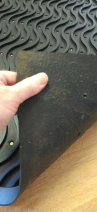 PACK of 3 Heavy Duty WAVE Anti-FATIGUE Rubber Workshop Greenhouse Mats 3ft x 2ft