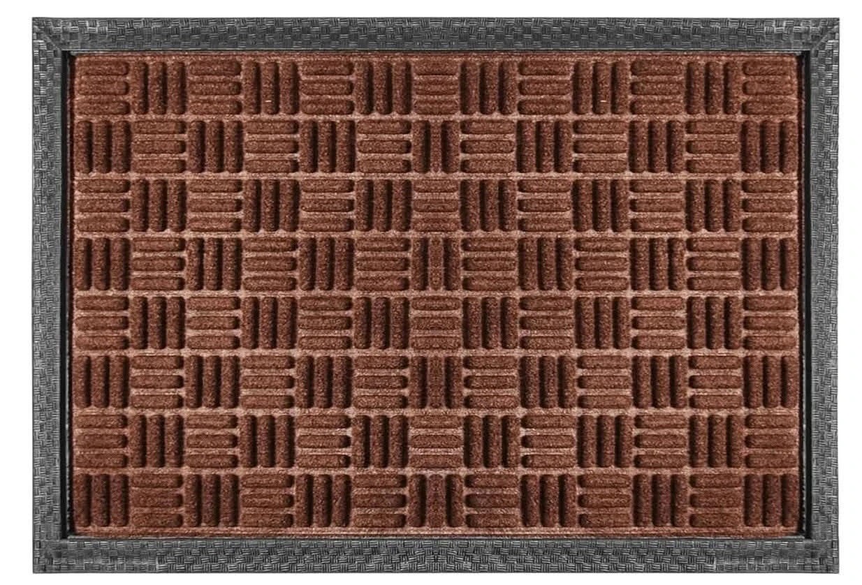 Dirt Trapper Door Mat Indoor Outdoor Rubber Floor Mat Washable Non-Slip 40x60cm