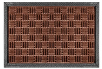 Dirt Trapper Door Mat Indoor Outdoor Rubber Floor Mat Washable Non-Slip 40x60cm