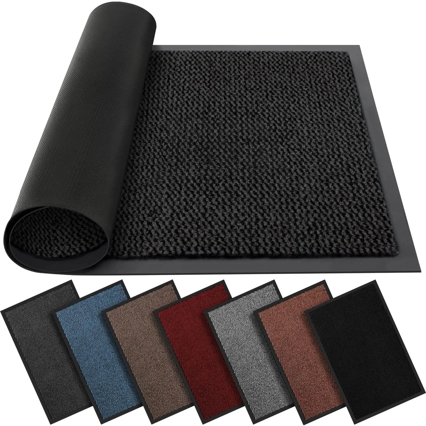 BLADO Washable Non-Slip Rubber Door Mat Indoor/Outdoor, Dust Trap 40x60cm UK