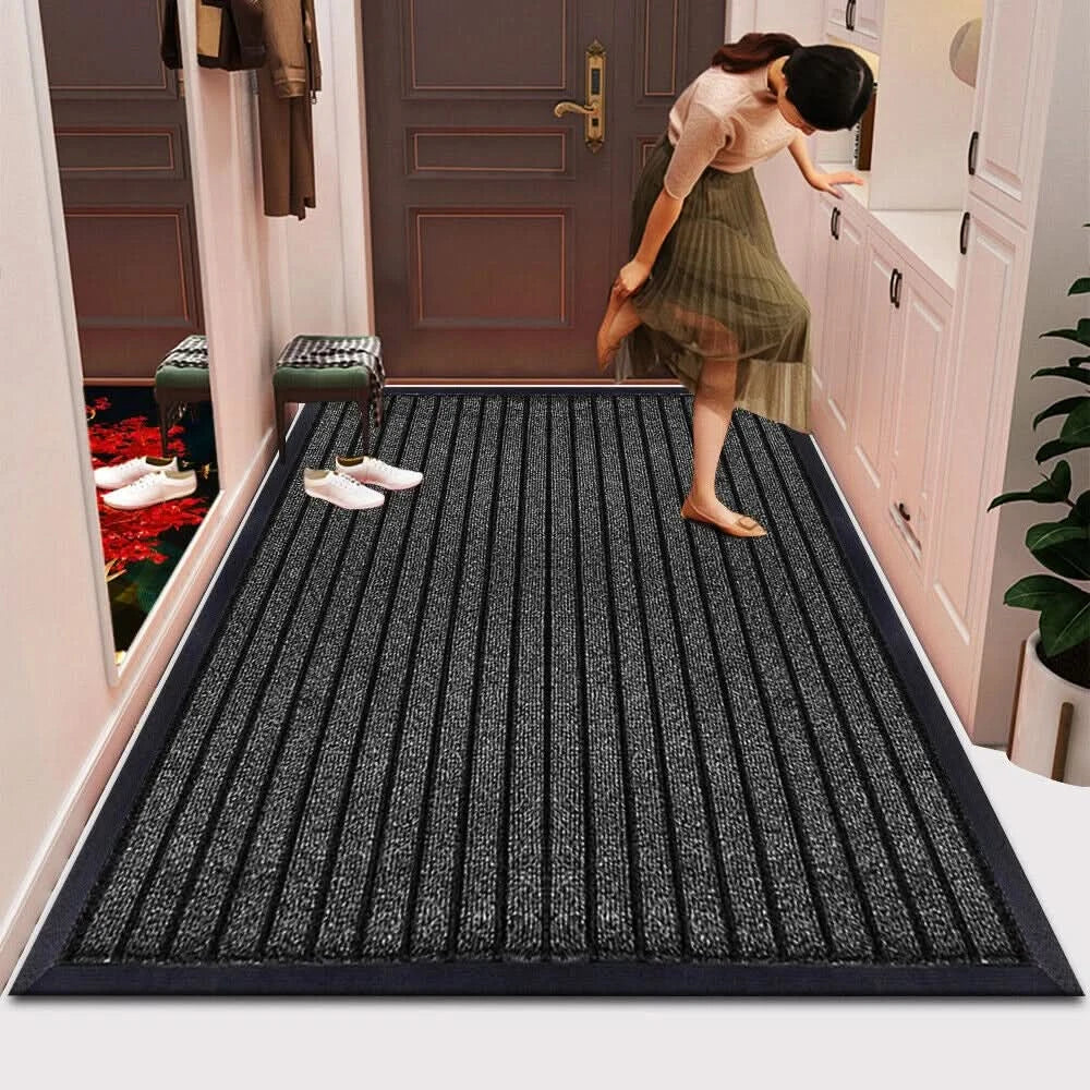 Large Heavy Duty Non Slip Rubber Back Door Barrier Mat Hallway Kitchen Floor Rug