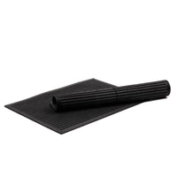 Large Ribbed Rubber Door Mat Heavy Duty Entrance Non Slip Indoor and Outdoor Mat