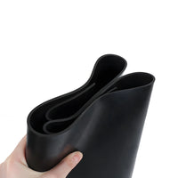 Solid Black Rubber Gasket Sheet - Various Sizes Thickness 1~30mm Length 50~400mm