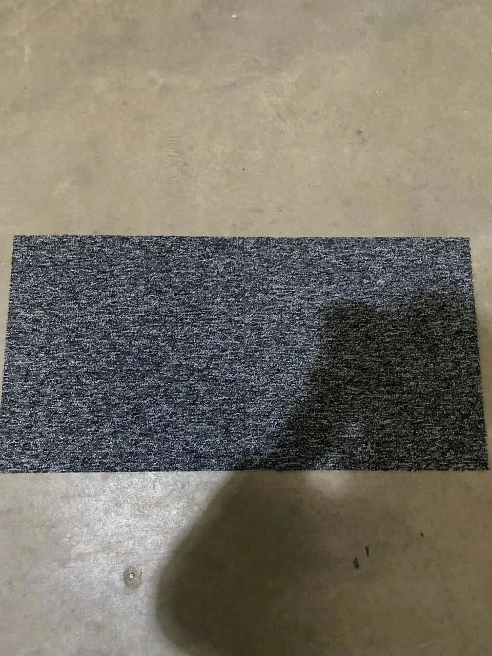 FOLDING Rubber Backed Door Mat Rug Heavy Duty Runner Outdoor Indoor GREY 40X80cm