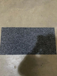 FOLDING Rubber Backed Door Mat Rug Heavy Duty Runner Outdoor Indoor GREY 40X80cm