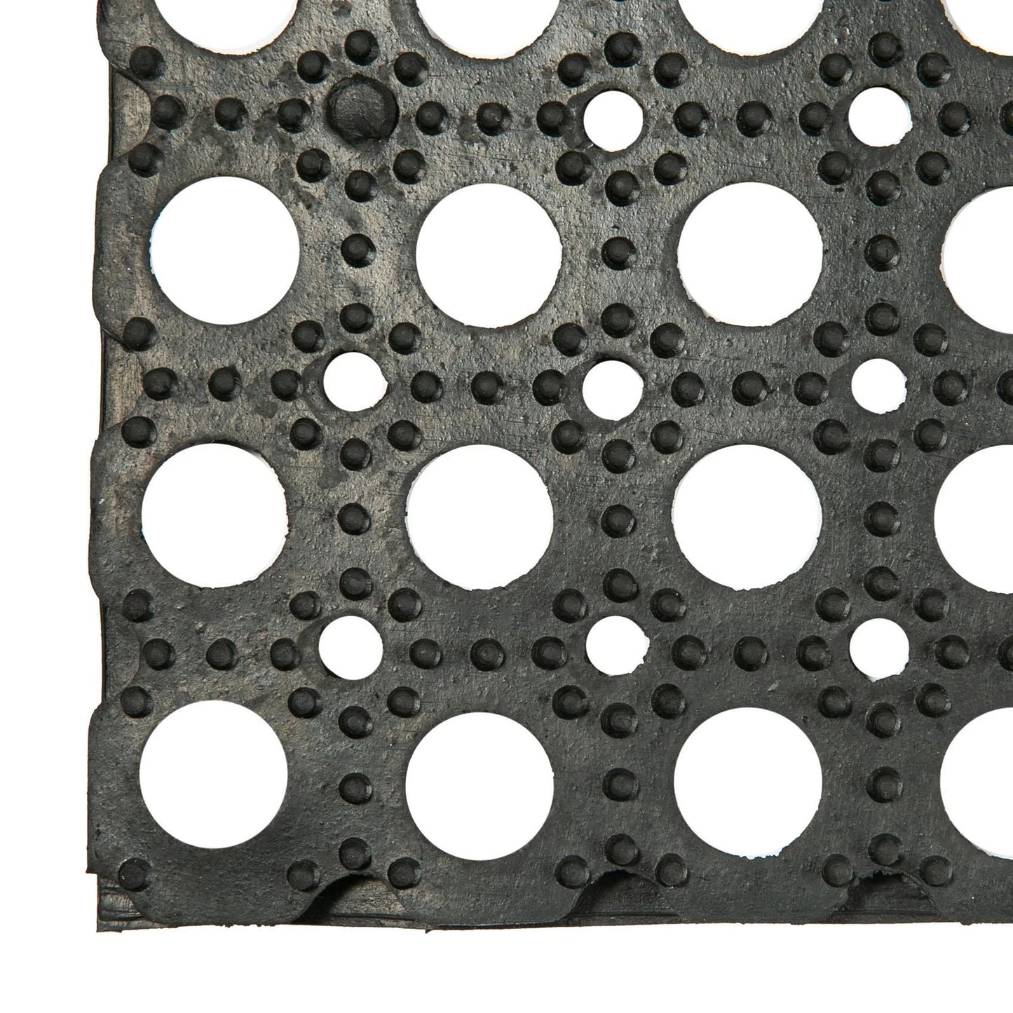 Heavy Duty Rubber Door Mat Tough Indoor Outdoor Office Mats 80 x 60cm Black