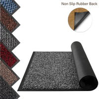 Large Heavy Duty Non Slip Rubber Barrier Mat Door Mats Runner Rugs Kitchen Hall