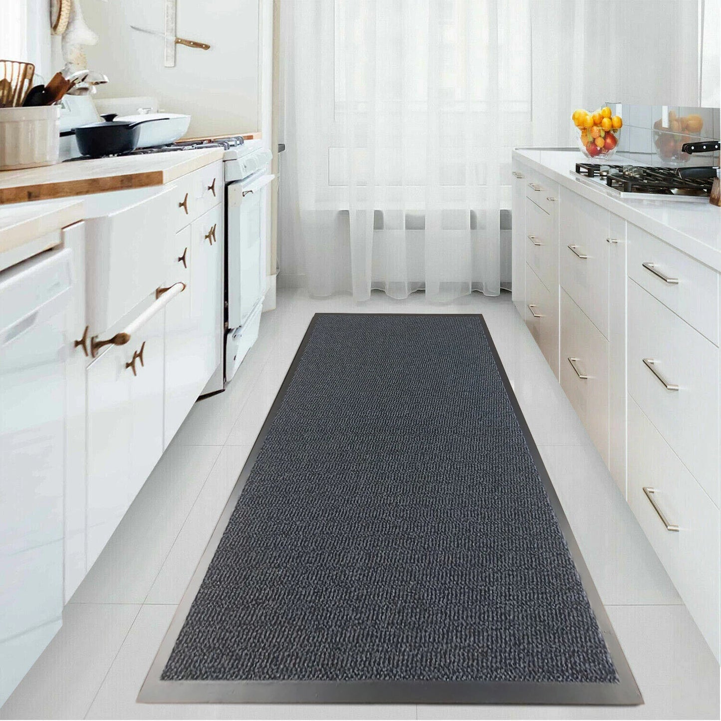 Entrance Mats Indoor Outdoor Non Slip Door Rugs Rubber Edge Barrier Absorbent