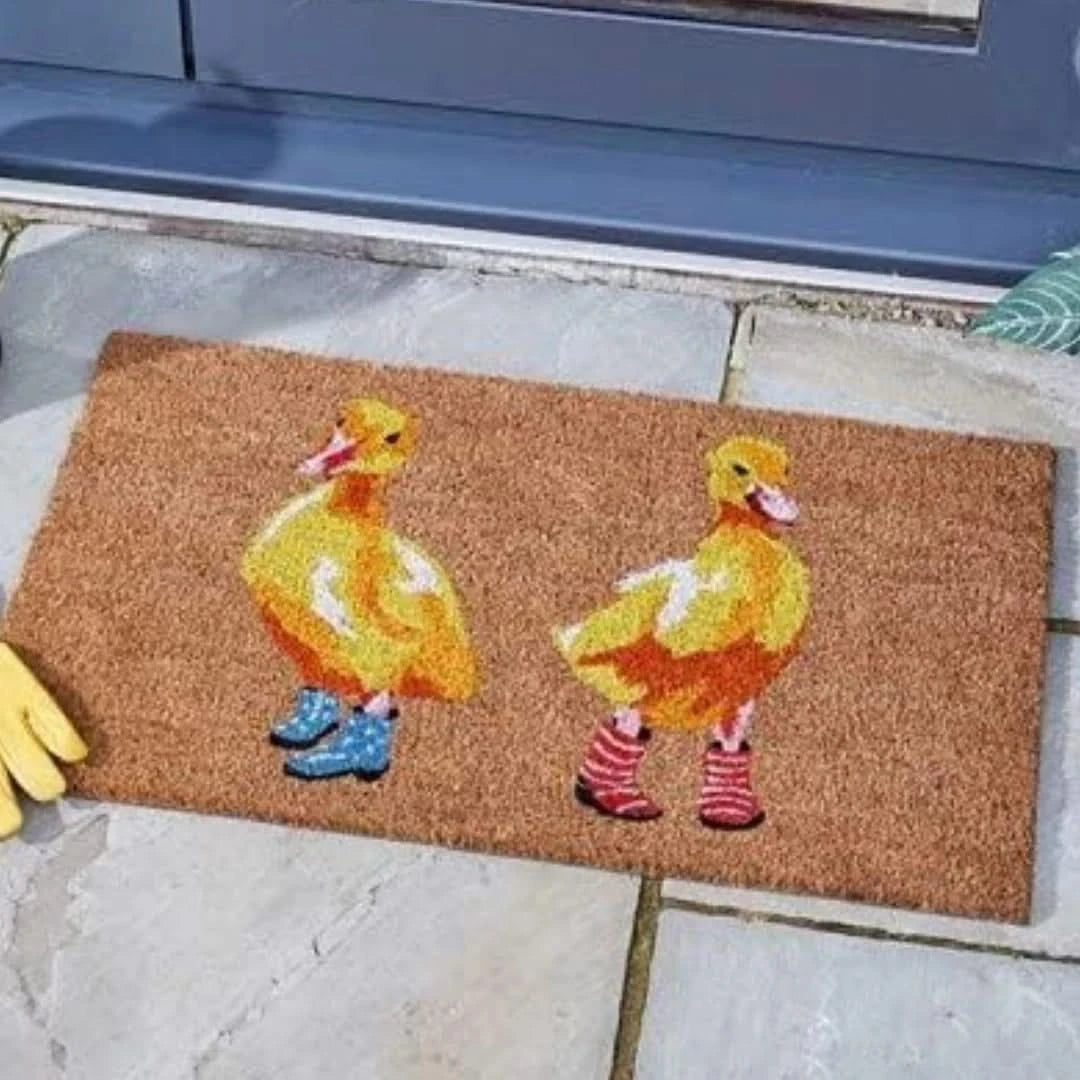 Large Heavy Duty Natural Coir Duck Boots Door Mat Indoor Outdoor Entrance Home