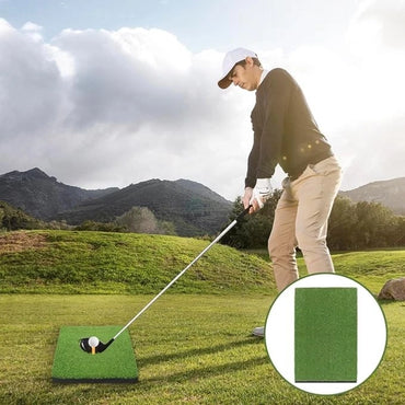 3-in-1 Golf Hitting Mat 24”x16” Tri-Turf Practice Turf Mat for Indoor & Outdoor