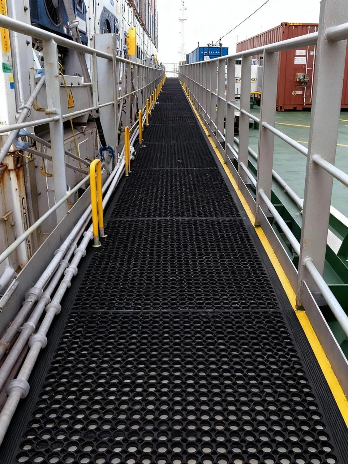 Large Outdoor Rubber Entrance Mat 90x210cm Heavy Duty Non Slip Door Floor Mat UK