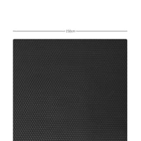 Smooth Honeycomb Matt Black Rubber Flooring Matting for Garage, Van or Car Roll