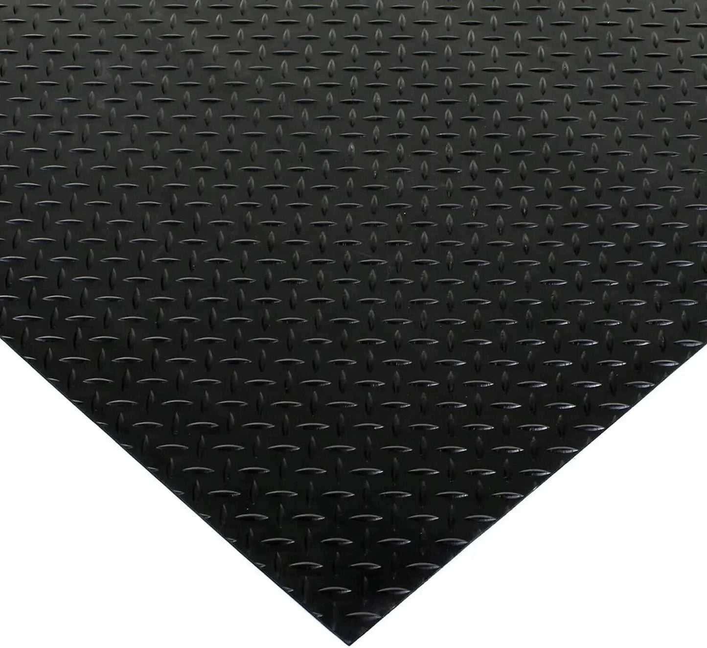 Rubber Flooring Heavy Duty Diamond Checker Matting Non-Slip Garage 1.3m Wide