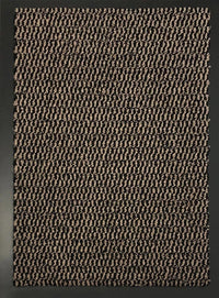 Non Slip Heavy Duty Dirt Rubber Edged PVC Barrier Door Entrance Mats - Brown