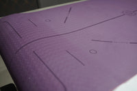 AISITIN Non Slip, Position Perfecting, Eco-Friendly Yoga Mat In Pink / Purple