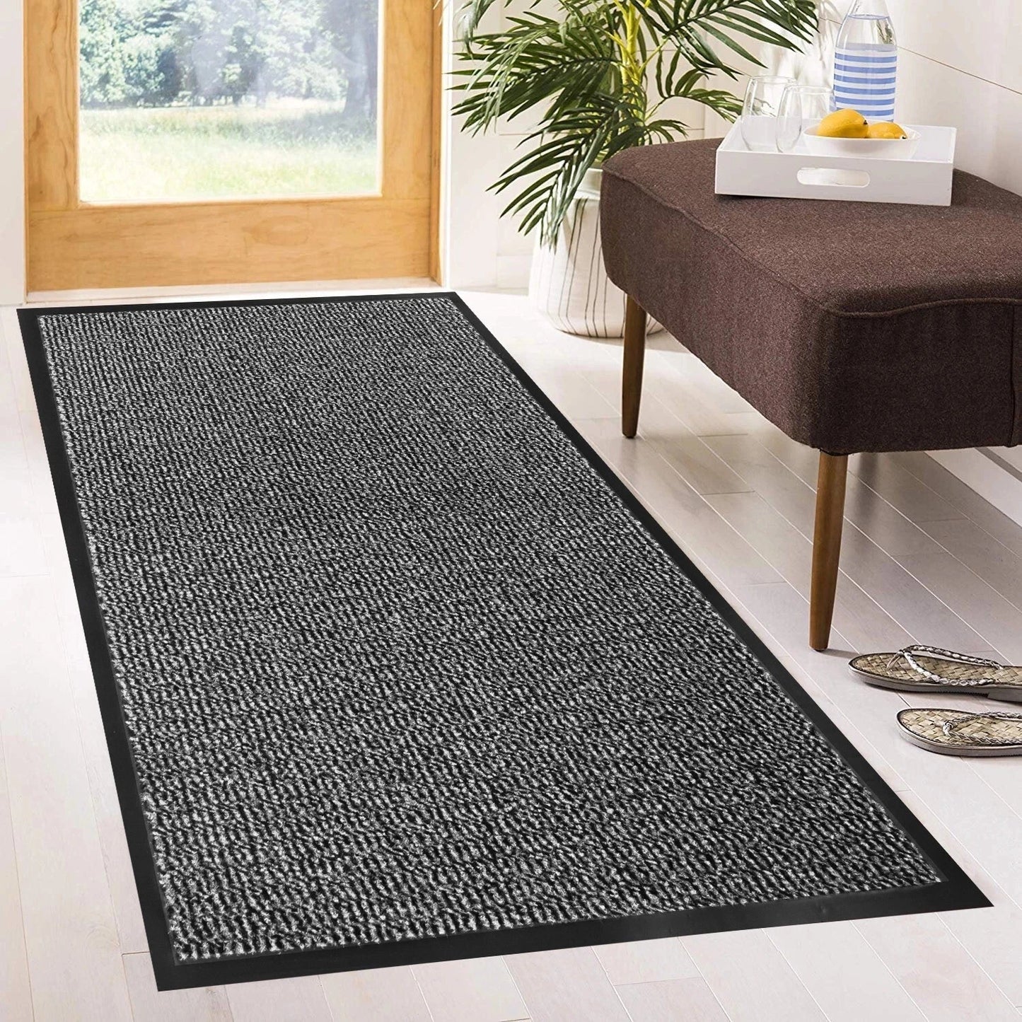 Door Mat Non Slip Large Indoor Entrance Rug Dirt Trapper Washable Barrier Mats