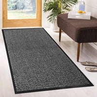 Door Mat Non Slip Large Indoor Entrance Rug Dirt Trapper Washable Barrier Mats