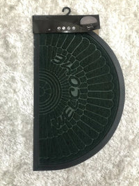 HALF MOON & RECTANGULAR STYLE DOOR MATS RUBBER BACK HEAVY DUTY INDOOR & OUTDOOR