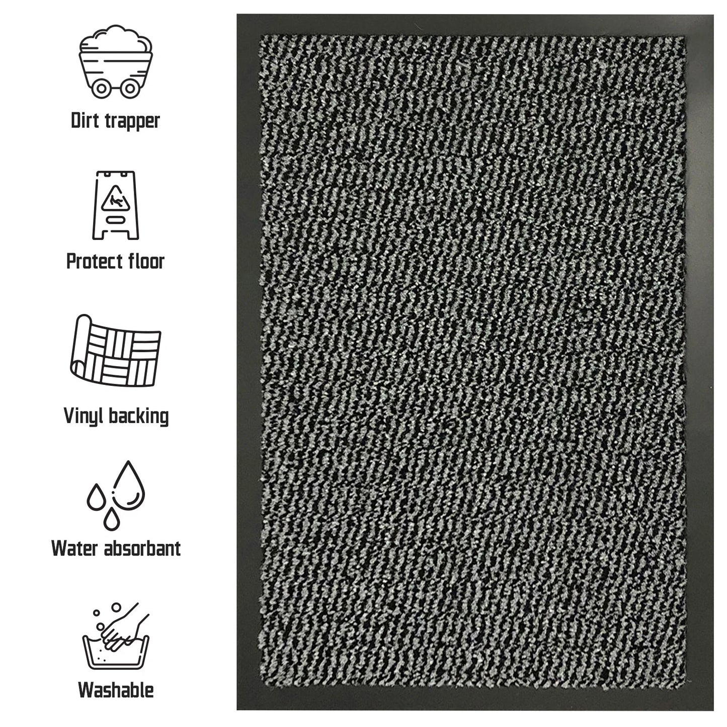 Non Slip Indoor Door Mats Small Large Washable Rugs Bedroom Kitchen Floor Mat